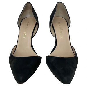 Max Kibardin Shoes Pumps Black Leather Heels Size 38.5 38 1/2